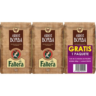 arroz bomba pack 2 envases 500 g - La Fallera