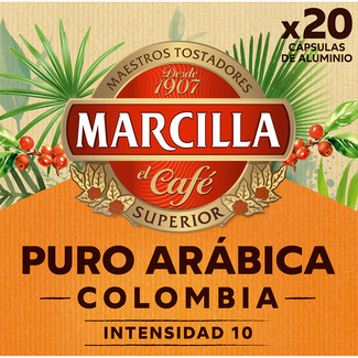 café Colombia estuche 20 cápsulas compatibles con máquinas Nespresso - Marcilla