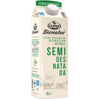 leche semidesnatada gallega brik 1 l - Clesa