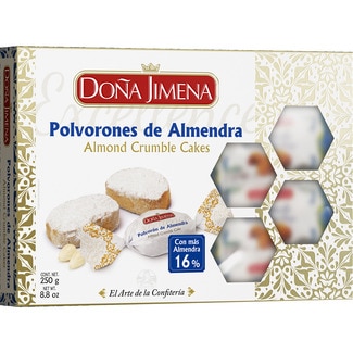 polvorones de almendra estuche 250 g - Doña Jimena