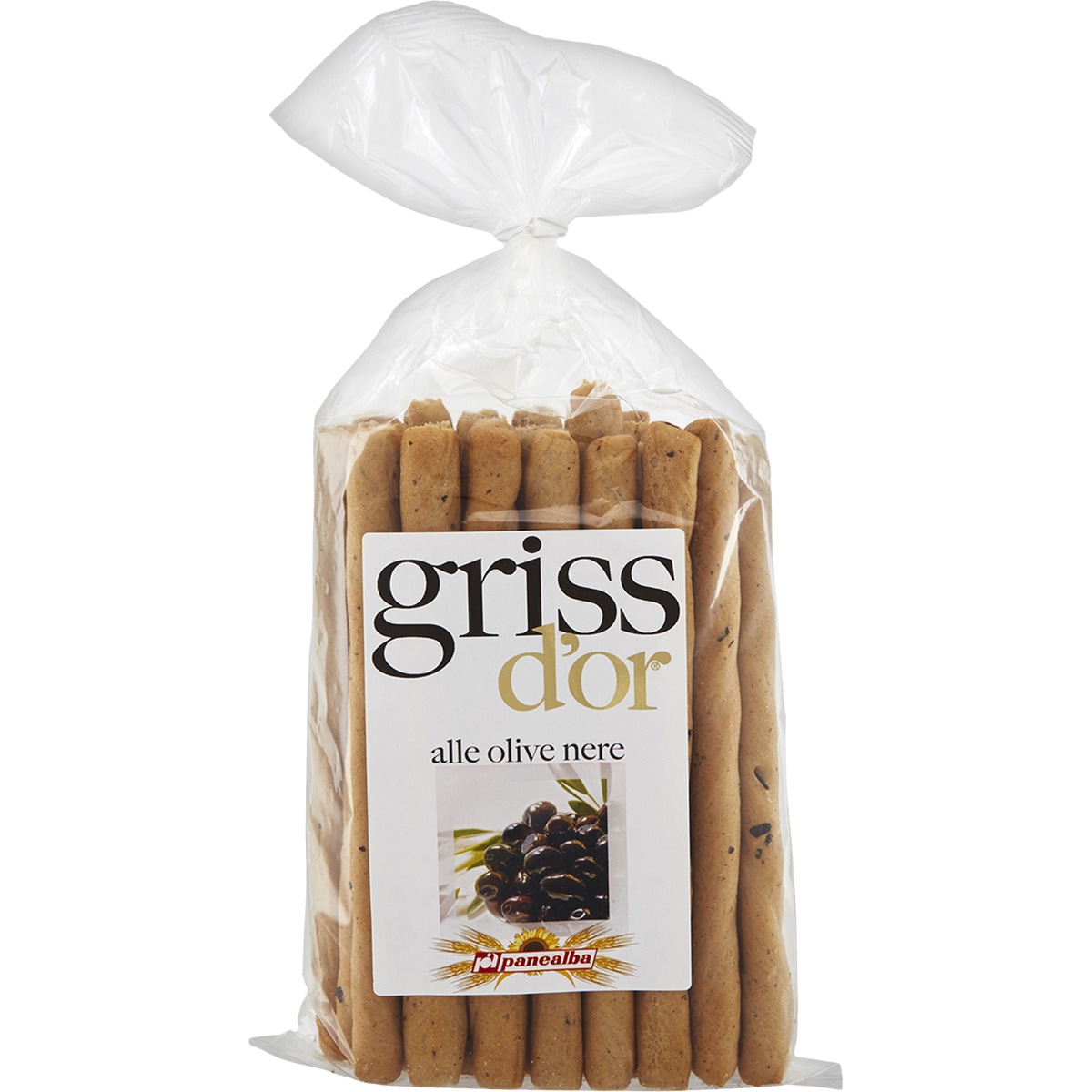 Griss D'or grissinis con aceitunas negras bolsa 250 g