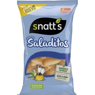 Saladitos palitos de pan sin aceite de palma bolsa 240 g - Snatt's