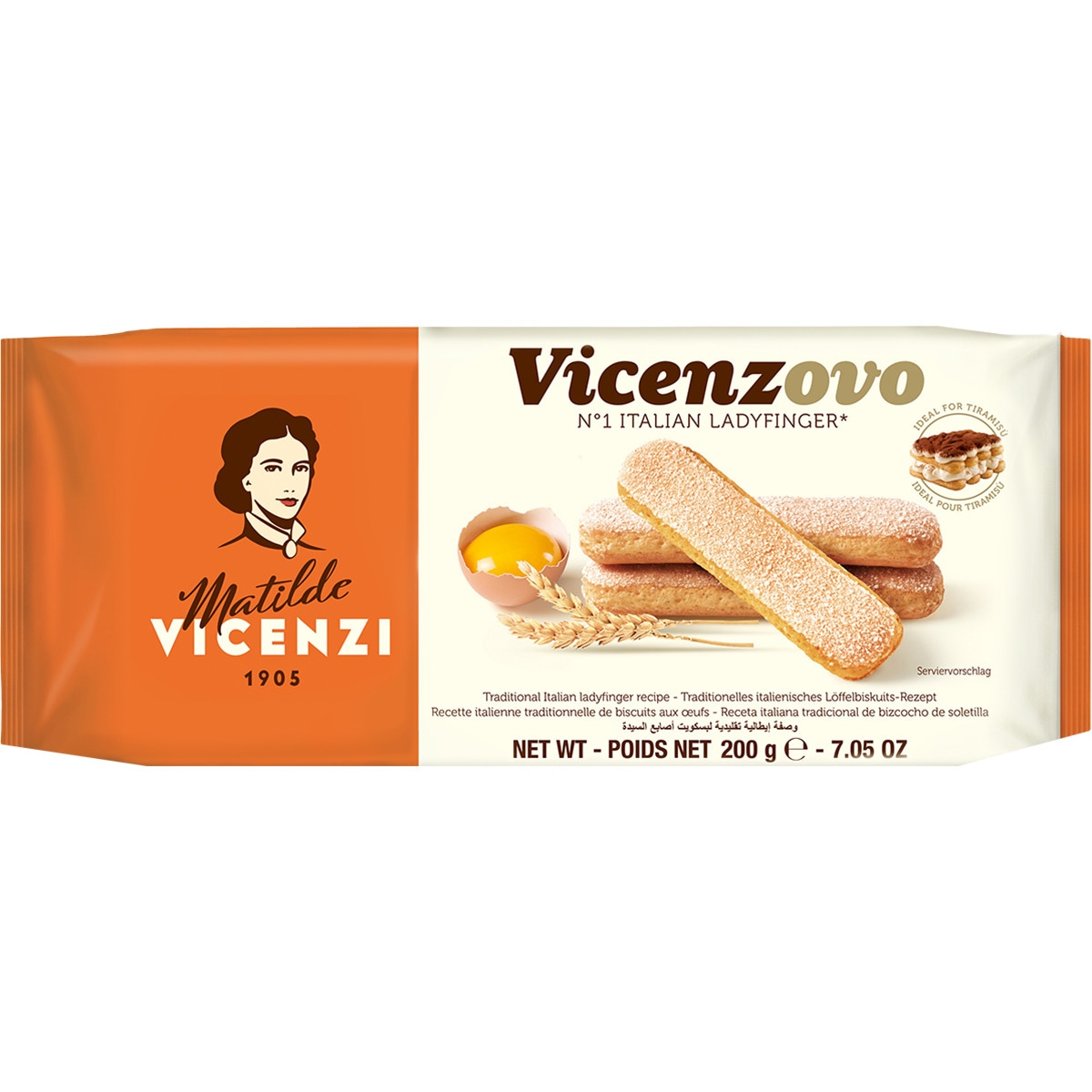 Vicenzovo bizcocho de galleta al huevo ideal para tiramisú paquete 200 g