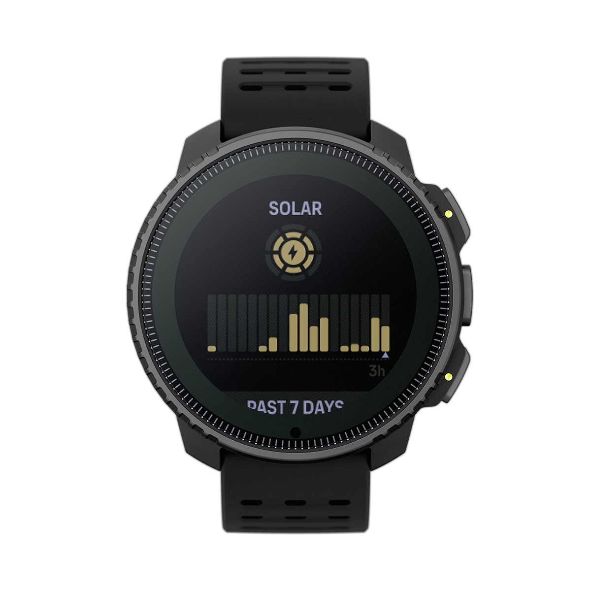 Relógio GPS Vertical Solar - Steel Preto-2