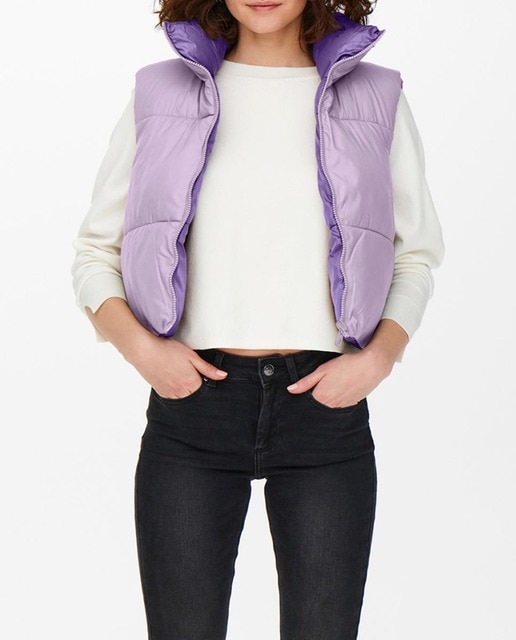 Imagen 0 de Chaleco corto de mujer acolchado y manga sisa