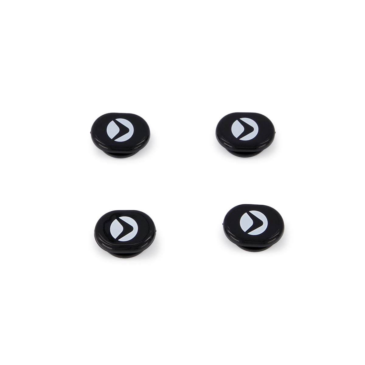Pack de 4 porta-dorsais magnéticos Boomerang Preto-2
