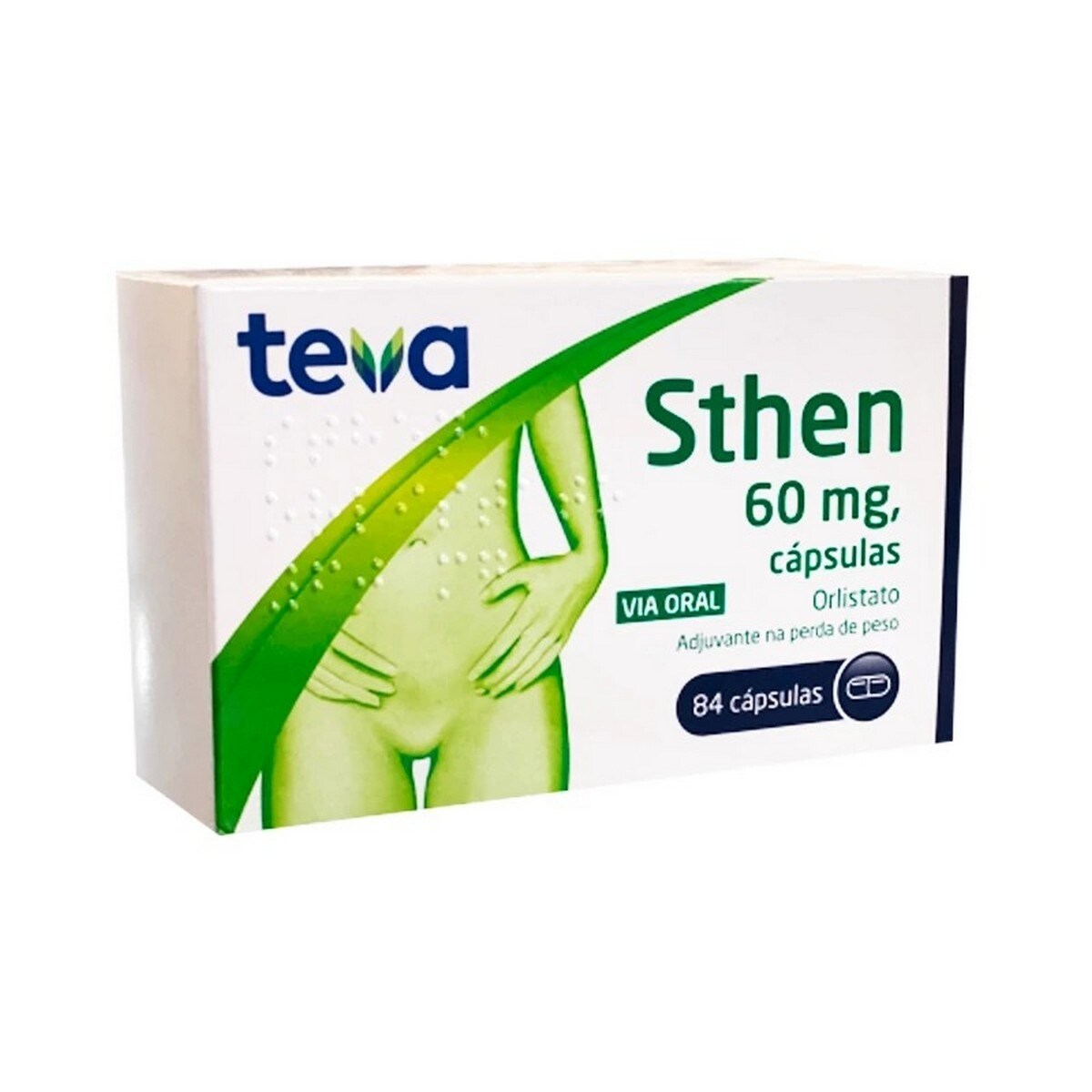 Sthen 60 mg Orlistato - 84 Cápsulas 1