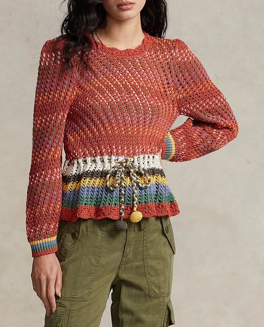 Imagen 0 de Jersey de mujer calado ajustable en la cintura