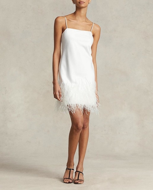 Imagen 0 de Vestido de cóctel satinado de tirantes