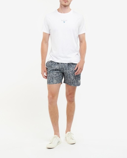 Imagen 0 de Shorts de baño de hombre con estampado de hojas