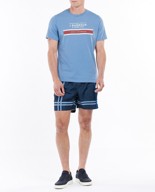 Imagen 0 de Bañador short de hombre con cordón en la cintura color azul