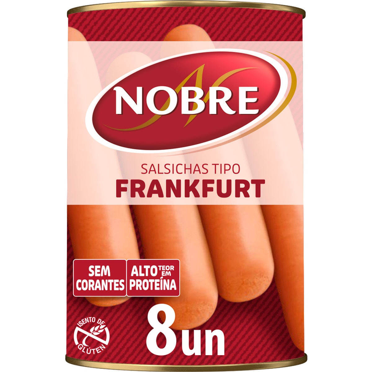 Salsichas Frankfurt 8 unidades lata 200 g