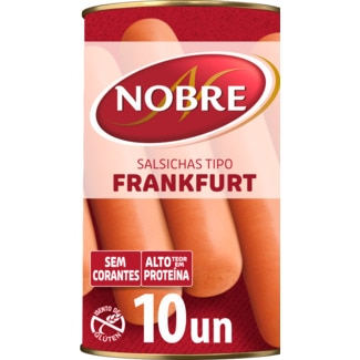 Salsichas Frankfurt 10 Unidades lata 250 g - Nobre