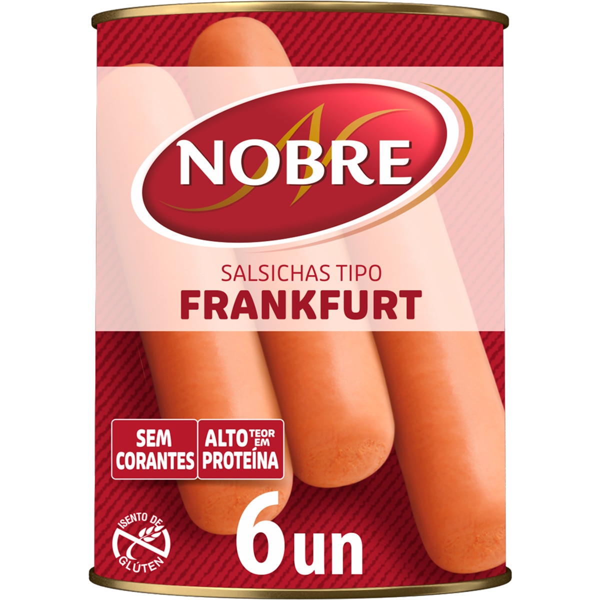 Salsichas Frankfurt 6 Unidades lata 120 g