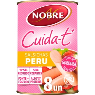 Salsichas de Peru Cuida-t + lata 160 g - Nobre