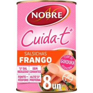 Salsichas de Frango Cuida-t + lata 160 g - Nobre