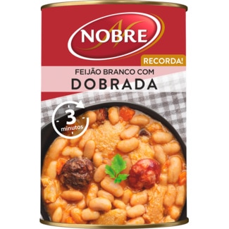 Dobrada com Feijão Branco lata 500 g - Nobre