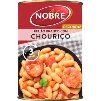 Chouriço com Feijão lata 500 g - Nobre