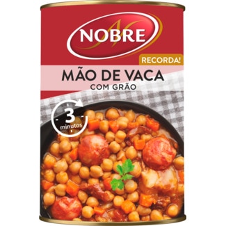 Mão de Vaca com Grão lata 500 g - Nobre