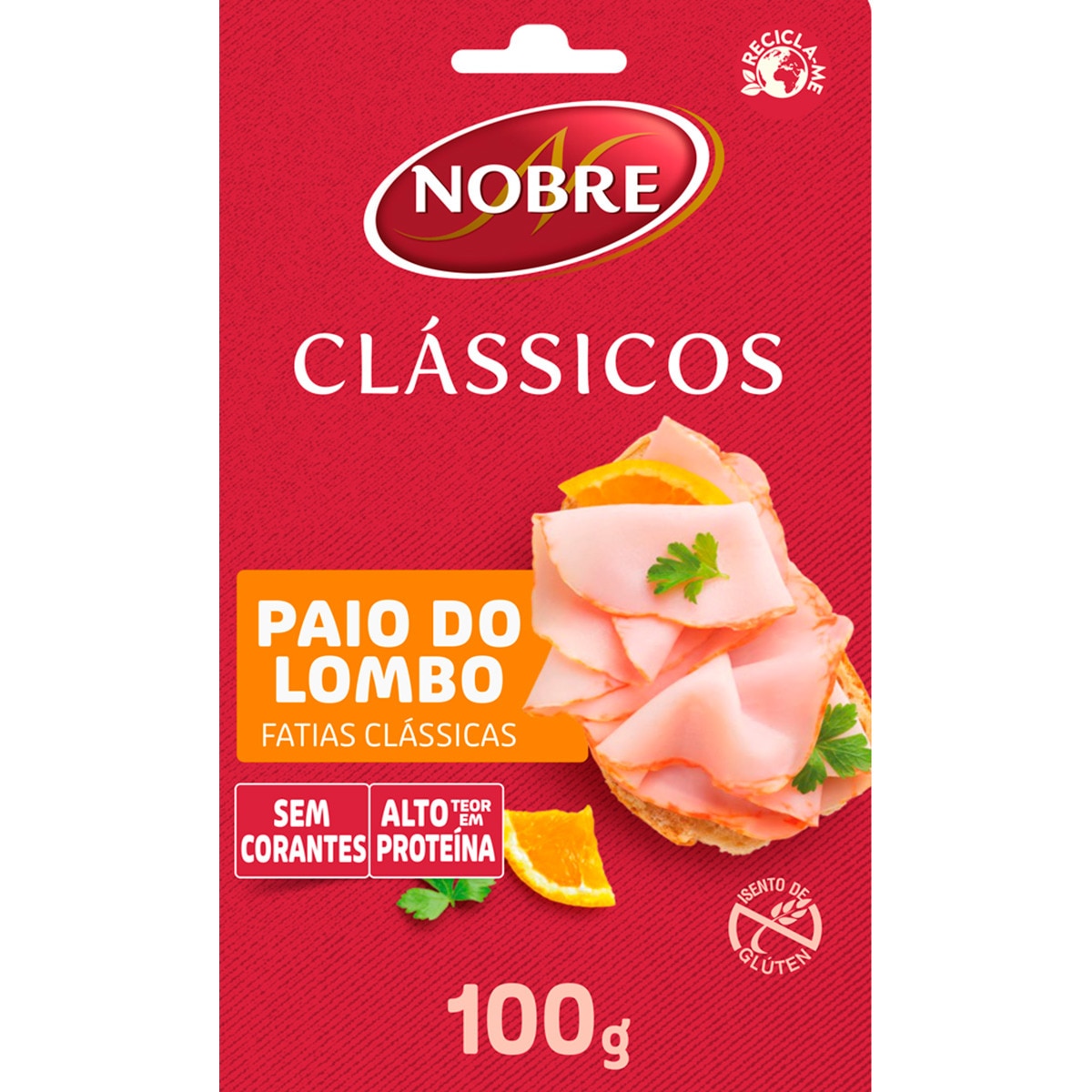 Paio do Lombo em Fatias sem Glúten embalagem 100 g