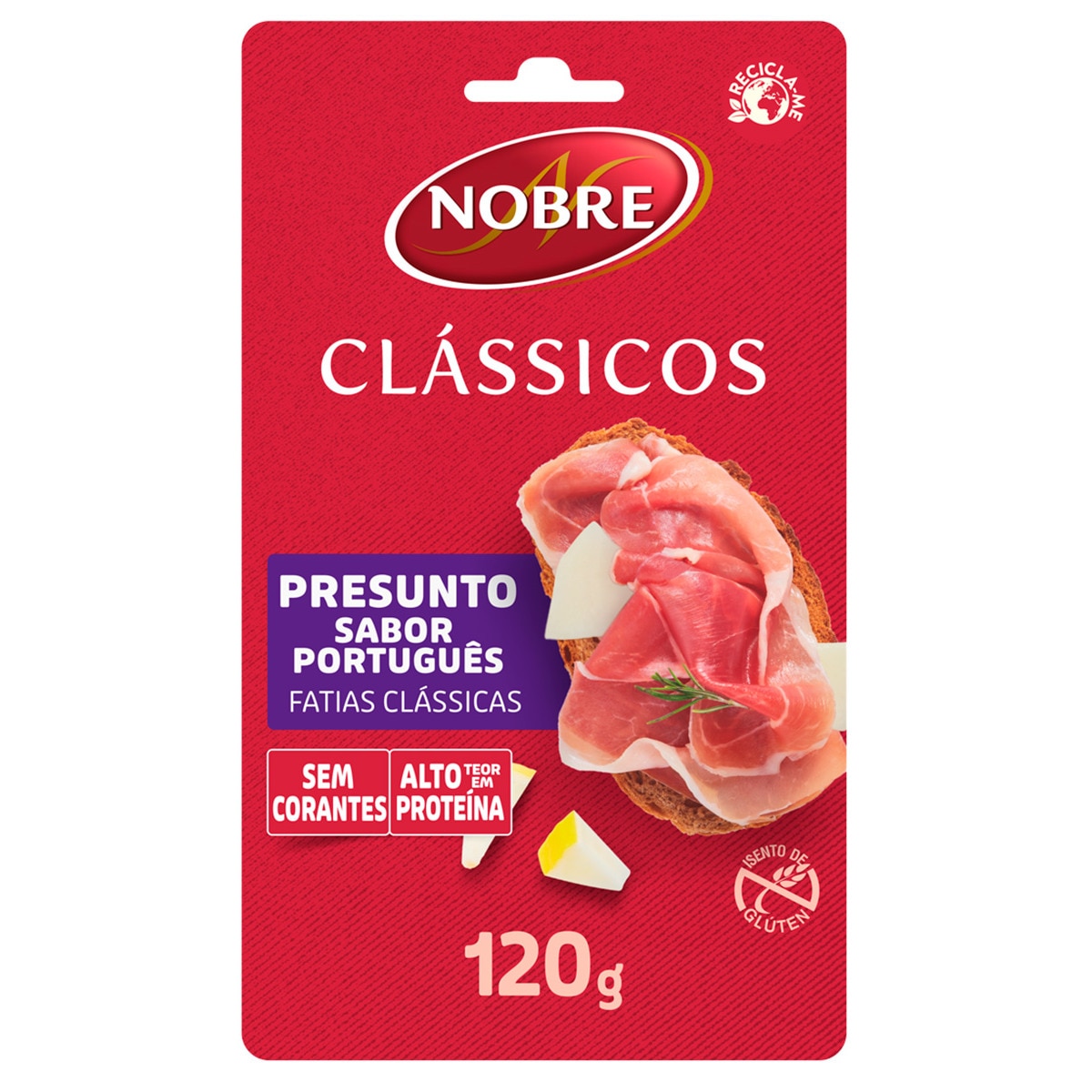 Presunto em Fatias embalagem 120 g