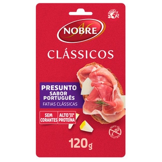 Presunto em Fatias embalagem 120 g - Nobre