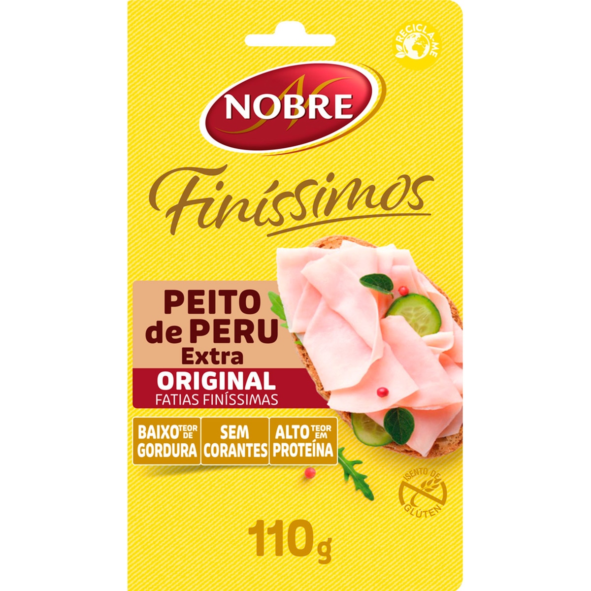 Peito de Peru Extra em Fatias Finíssimas embalagem 110 g