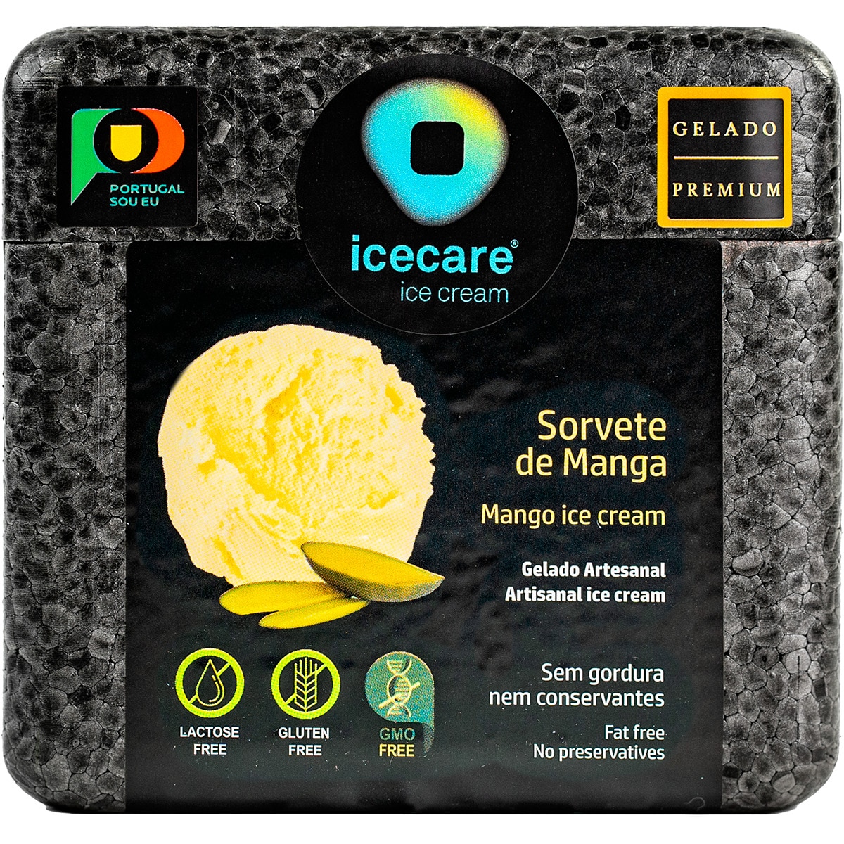 Gelado Artesanal Manga embalagem 500 ml