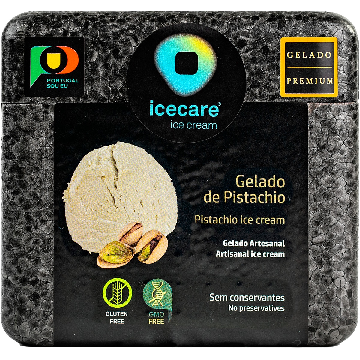 Gelado Artesanal de Pistacho embalagem 500 ml