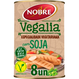 Vegalia Salsichas de Soja Vegetarianas lata 160 g - Nobre