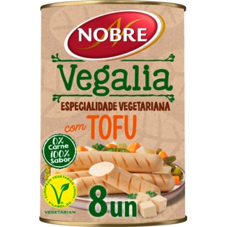 Vegalia Salsichas de Tofu Vegetarianas lata 160 g - Nobre