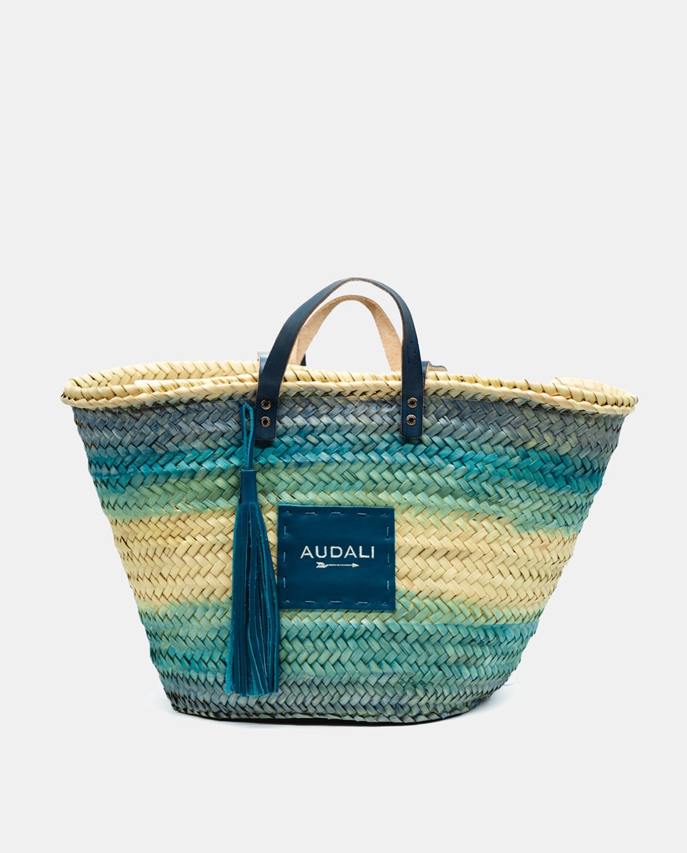 Cesta Pequena em Fibra Natural Coral-1