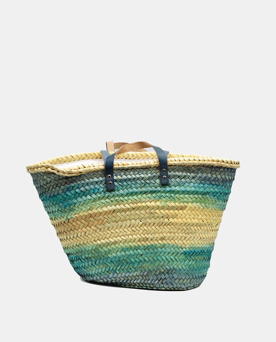 Cesta Pequena em Fibra Natural Coral-3