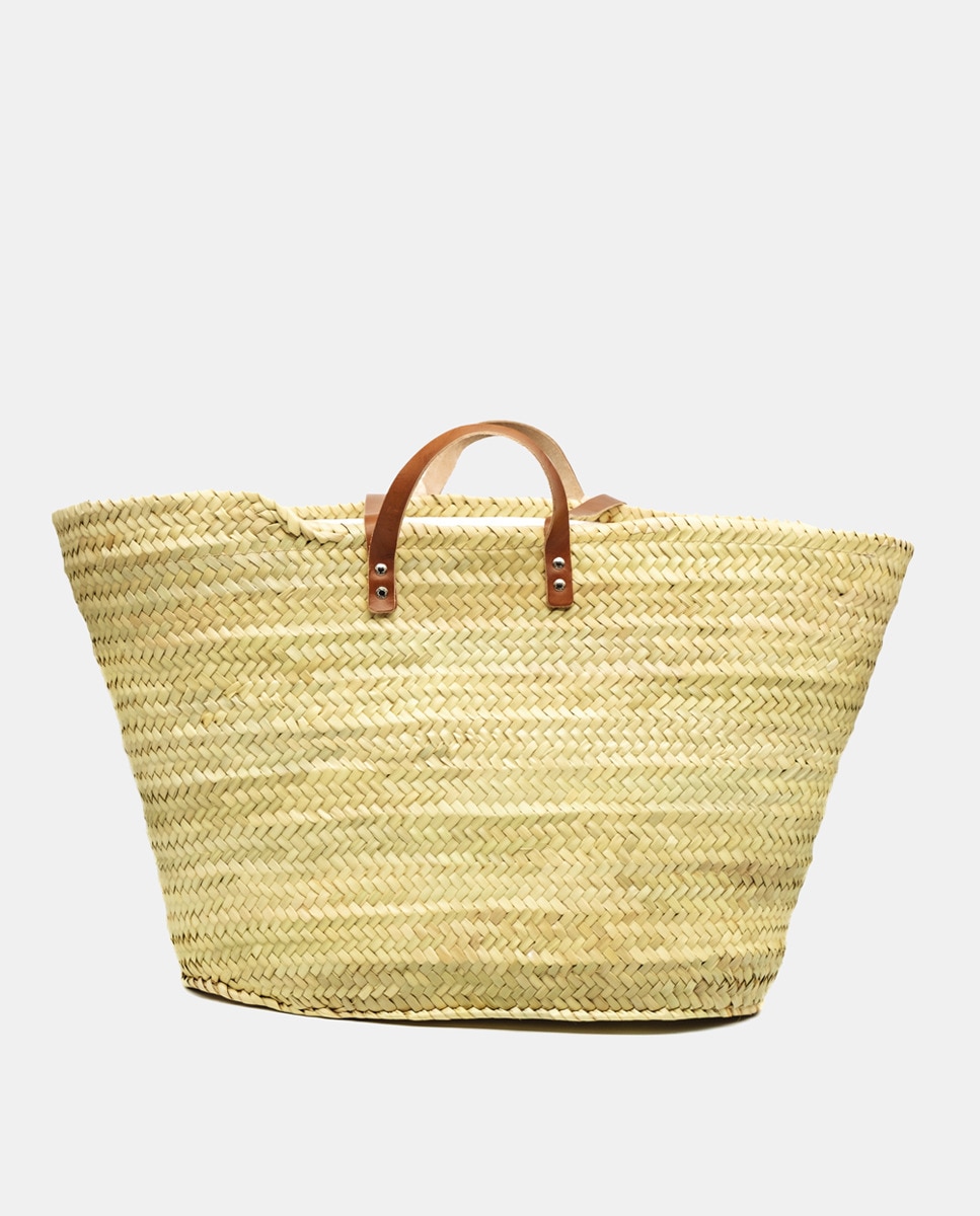 Cesta XXL de Fibra Natural Azul-3
