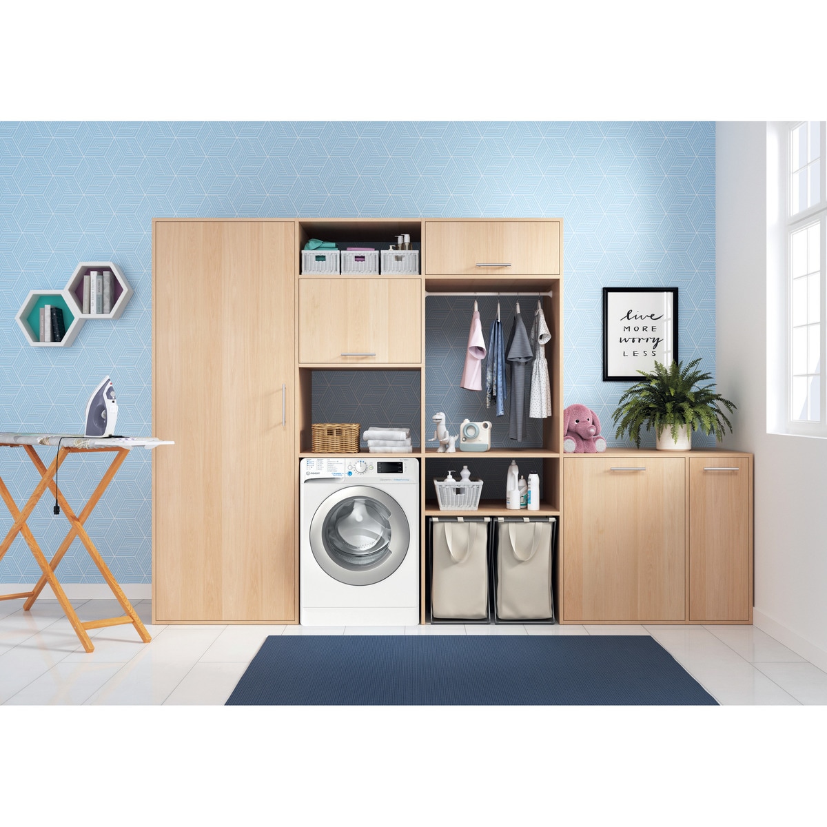 Máquina de Lavar Roupa Indesit BWE 91496X WSV SPT Carga Frontal de 9 kg e de 1400 rpm - Branco Branco-11
