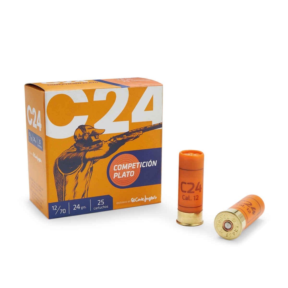 Imagen 0 de Caja de 25 cartuchos de calibre 12 para tiro al plato C24 7,5ª .Cartuchos C