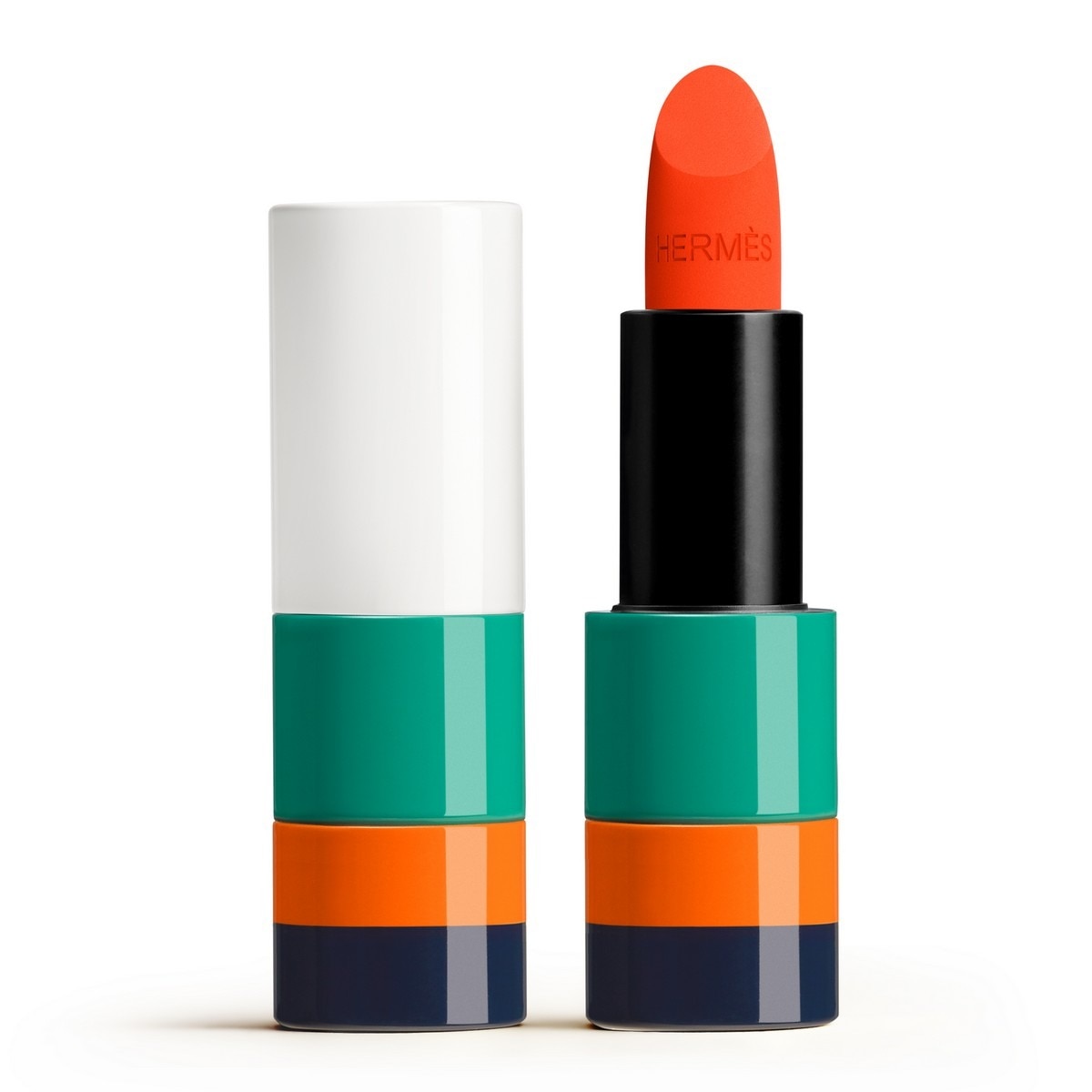Batom Rouge Hermès Matte Lipstick - Edição Limitada - 3,5 g 44 Orange Néon-1