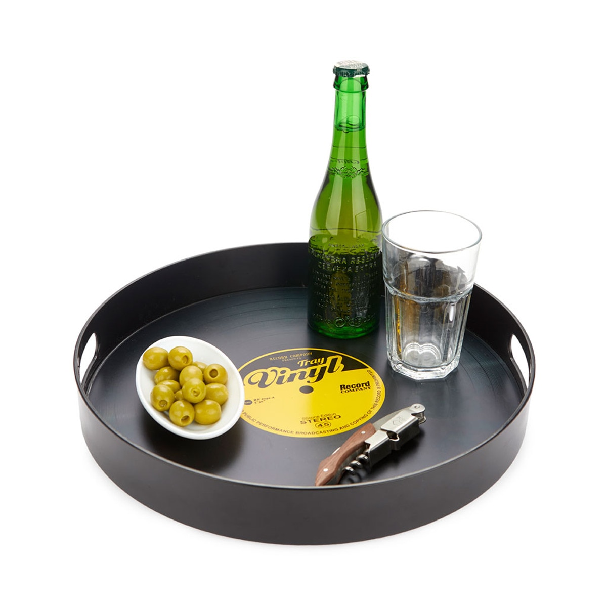 Tabuleiro Viny Plástico 34,5 cm - Preto 2