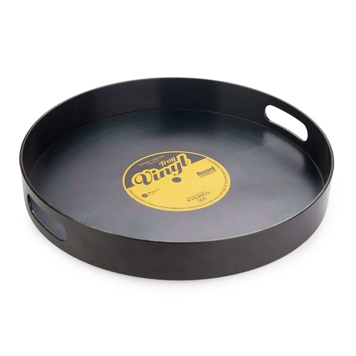 Tabuleiro Viny Plástico 34,5 cm - Preto 1
