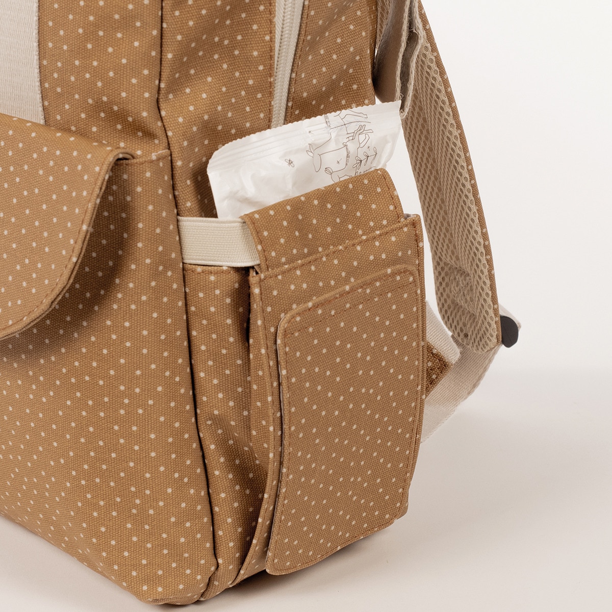 Mochila Poppy Bolinhas Telha-7