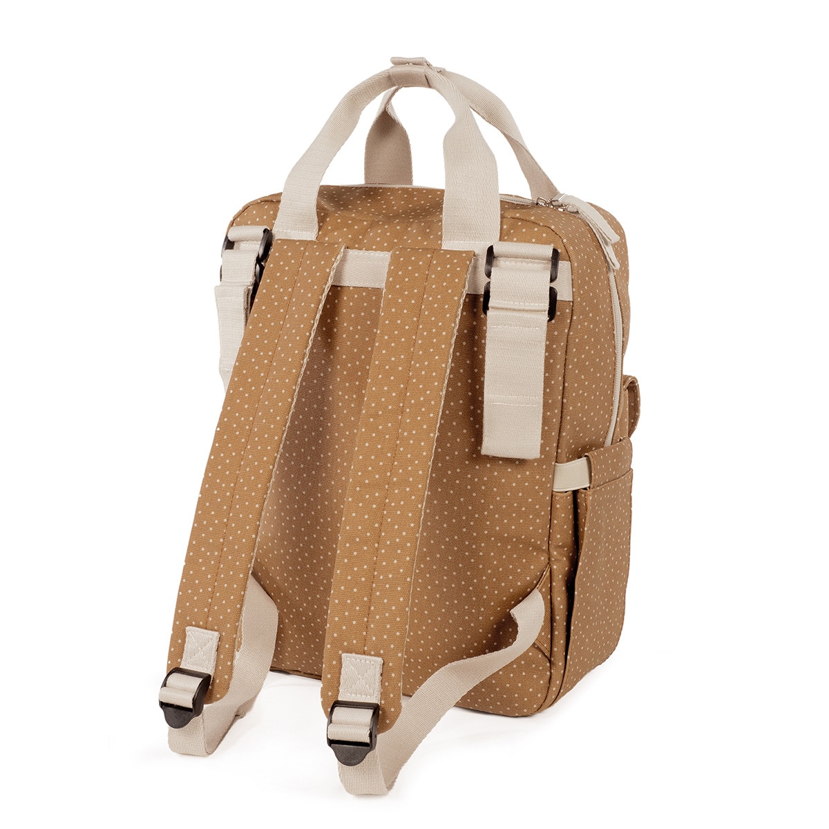 Mochila Poppy Bolinhas Telha-5