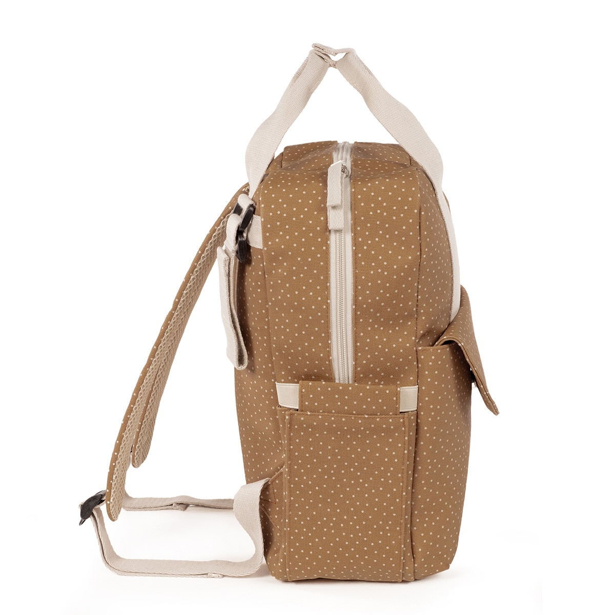 Mochila Poppy Bolinhas Telha-4