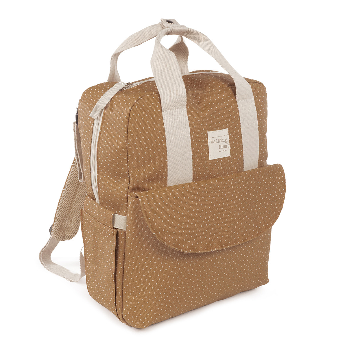 Mochila Poppy Bolinhas Telha-3