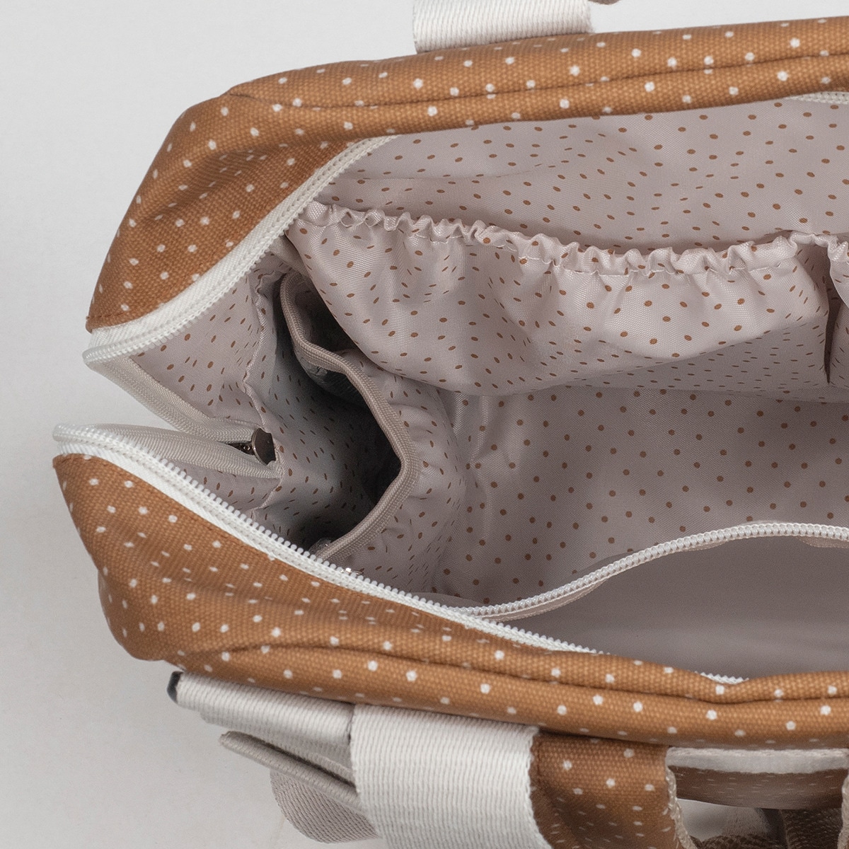 Mochila Poppy Bolinhas Telha-13
