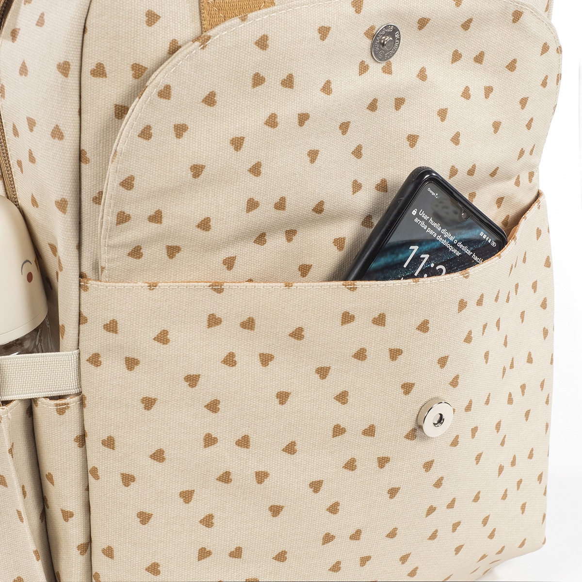 Mochila Walking Mum Poppy corazones Teja-10