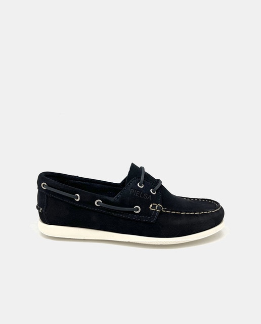 Imagen 0 de Náuticos de hombre en serraje con piso extraligero