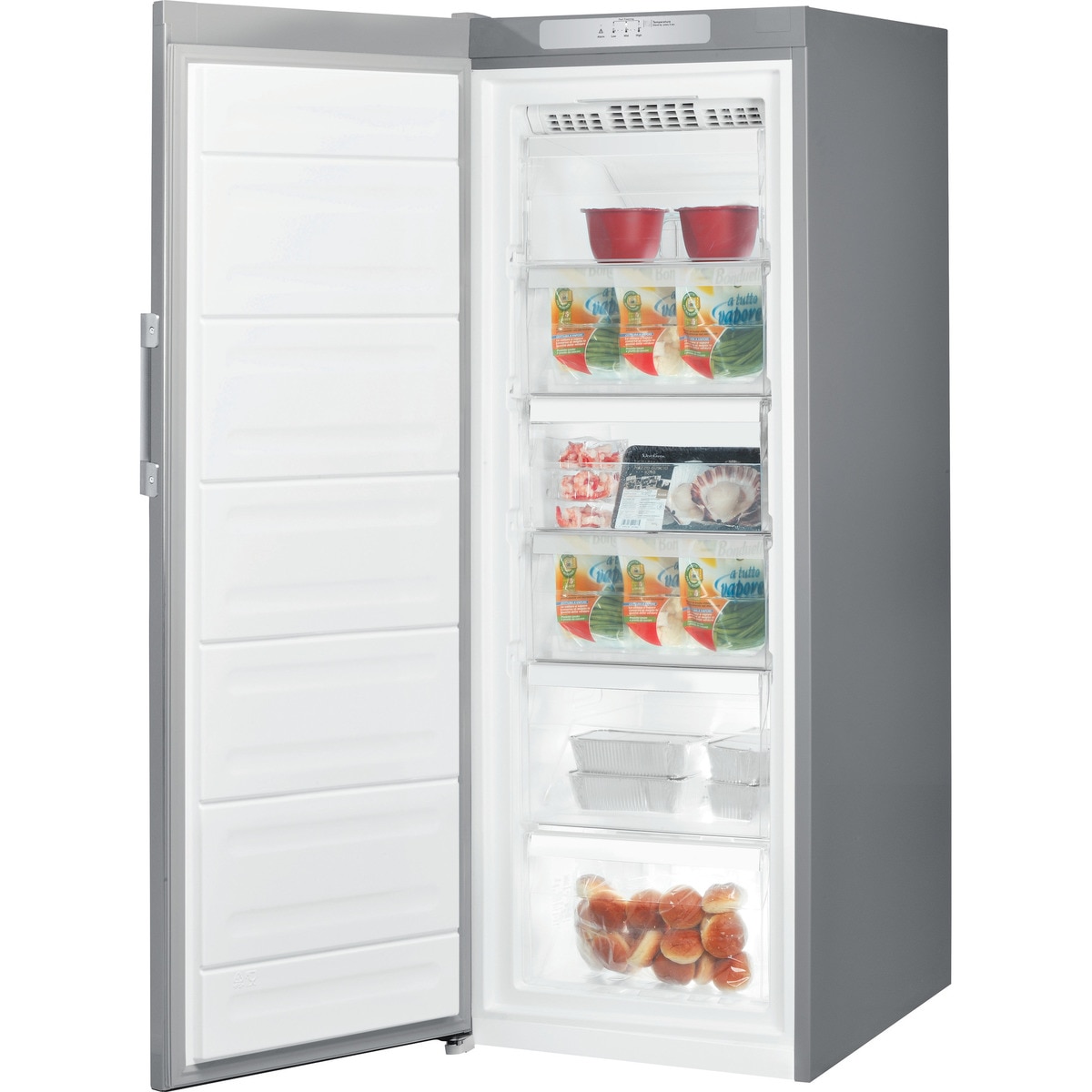 Congelador vertical Indesit con sistema antiescarcha - UI6 F2T W Blanco-2