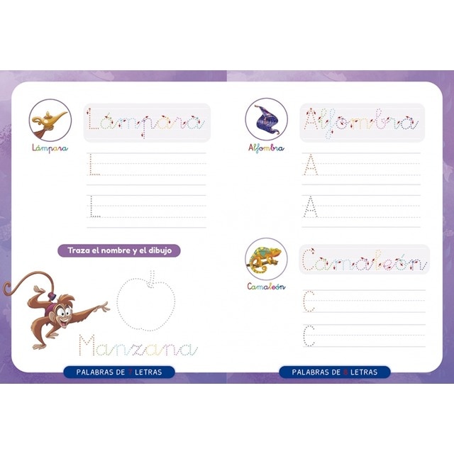 Escribo con Disney. Mis primeras palabras (4-5 años) (Disney. Primeros aprendizajes): Con palabras para reseguir (Tapa blanda) 3