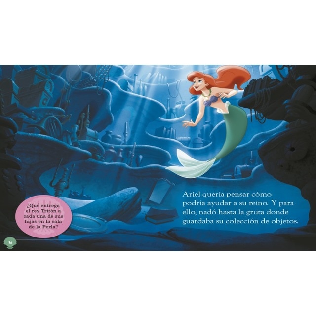 La Sirenita. Leo con Disney (Nivel 3). Tres entrañables historias (Disney. Lectoescritura): Ariel y la perla de la sabiduría | Una canció (Capa mole) 4