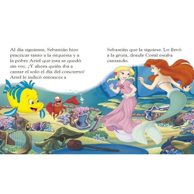 La Sirenita. Leo con Disney (Nivel 3). Tres entrañables historias (Disney. Lectoescritura): Ariel y la perla de la sabiduría | Una canció (Capa mole) 6